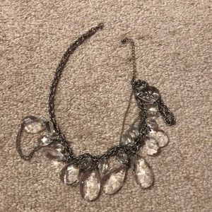 Fake crystal chain necklace